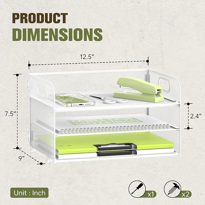 Daltack 3-Tier Paper Organizer - Image 3