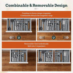 Silverware Organizer Large, Magnetic Connected Expandable 13 Slots Silverware - Image 5