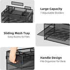 Marbrasse 5-Tier Letter Tray Paper Organizer - Image 3