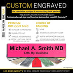 Custom Name Plate with Choice of Mounting - Image 2