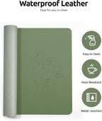 YSAGi Leather Desk Protector, Office Mat, Large Mouse Mat, Non-Slip PU Leather - Image 4