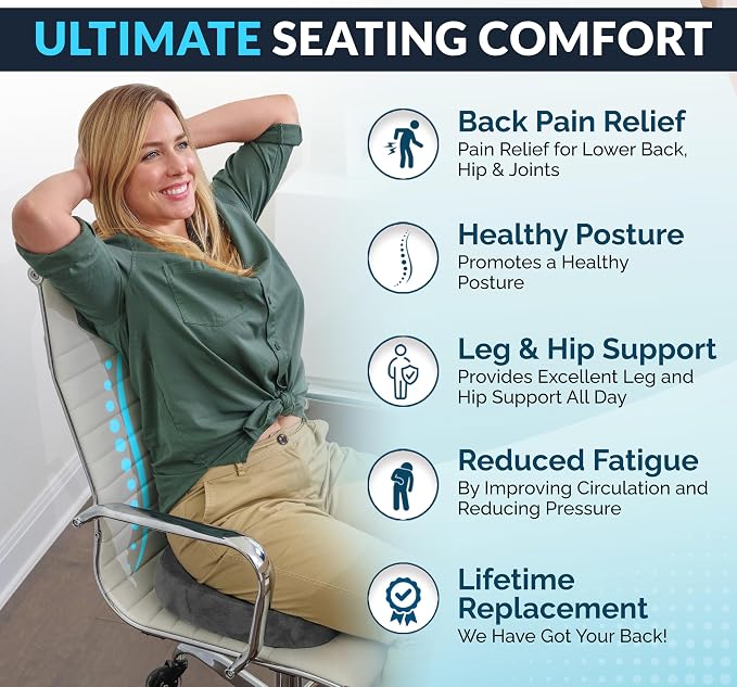 ComfiLife Premium Gel & Memory Foam Seat Cushion – Doctor Recommended Office - Image 4