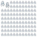 120 PCS 1/8 Inch Wire Rope Clamps, M3 Heavy Duty Galvanized Wire Cable Clamps by High-PQ