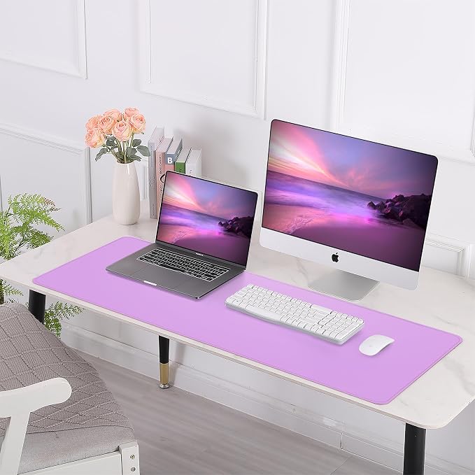 Leather Desk pad Protector, Large Desk mat - Image 6