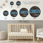 Custom Round Nusery Name Sign, Personalized 3D Baby Name Announcement Sign - Image 7