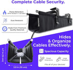 Ascrono Original No Drill Under Desk Cable Management Tray 14.1" - Image 6