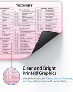 TECKNET Shortcut Mouse Pad for Excel Word PowerPoint Windows, Non-Slip - Image 4