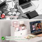 Wisuce Bamboo Mail Organizer Countertop Desktop - Image 4