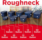 Rubbermaid Roughneck Tote 18 Gal, 6 Pack, Made in USA, Dark Indigo Metallic - Image 4