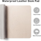 Aothia Large PU Leather Desk Pad Protector – Non-Slip Mouse Pad & Writing Mat - Image 7