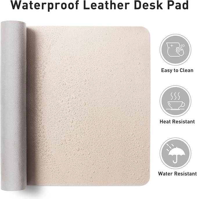 Aothia Large PU Leather Desk Pad Protector – Non-Slip Mouse Pad & Writing Mat - Image 7