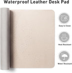 Aothia Large PU Leather Desk Pad Protector – Non-Slip Mouse Pad & Writing Mat - Image 7