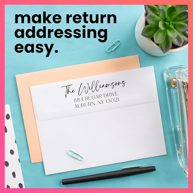 ExcelMark Personalized Return Address Stamp – Custom Self Inking Rubber Stamp - Image 6