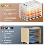 Marbrasse 7 Tier Desktop Literature Organizer, Mesh Paper Organizer Desk - Image 2