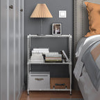 M MZG 450 lbs Wire Storage Shelving 3-Tier Utility Shelving Unit Steel - Image 8