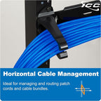 ICC 1.25” Plastic Cable Management Ring, Horizontal, Rack or Wall Mount - Image 4
