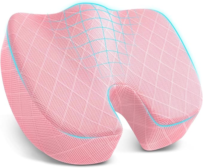 TushGuard Office/Car Seat Cushion, Non-Slip Sciatica & Back Coccyx Tailbone by TushGuard