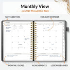 SUNEE 2026 Planner 5.9" x 8.3" – Dated Productivity Planner - Image 4