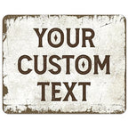 Rustic Custom Sign, Personalized Metal Signs, Gift by SigoSigns