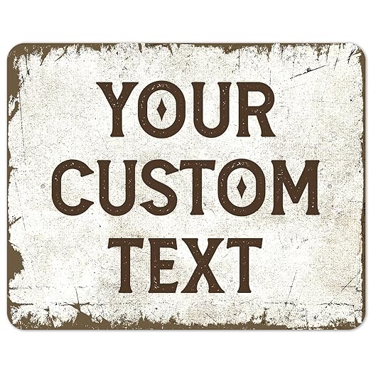 Rustic Custom Sign, Personalized Metal Signs, Gift by SigoSigns