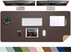 Leather Desk pad Protector, Large Desk mat by AFIING