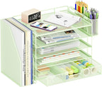 OPNICE Desk Organizer, 5-Tier Paper File Organizer by OPNICE