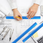Macarrie 10 Pcs Architectural Scale Triangular Ruler 12" Architect Engineers - Image 2