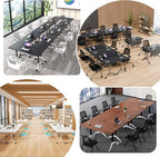 Goakwwuz Conference Room Table, Folding Conference Tables, Thicken Grey Tabletop - Image 9