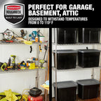 Rubbermaid 18 GAL 6 Pack Garage Storage Bins - Image 6