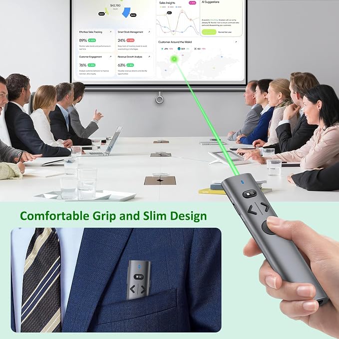 2 in 1 USB Type C Presentation Clicker - Image 7