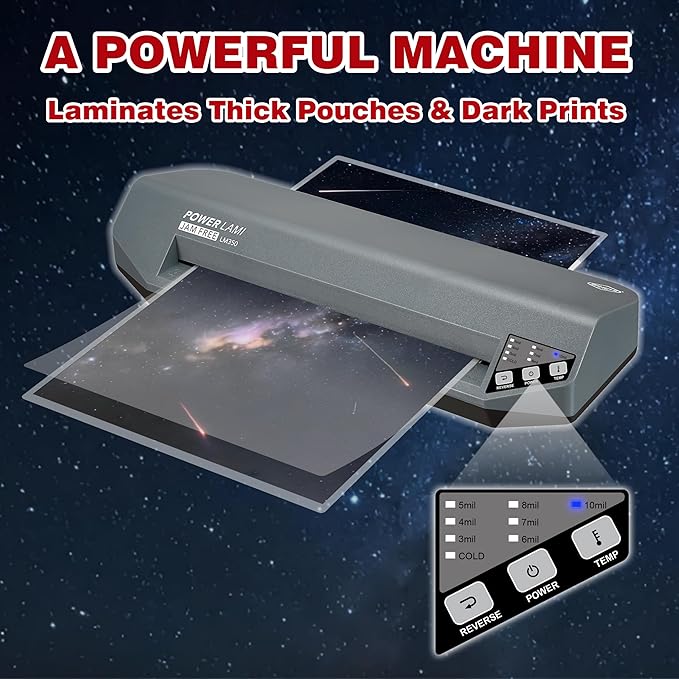 SINCHI 13" Commercial Laminator | 3–10 Mil, 48s Warm-Up, Heavy Duty No-Jam - Image 3