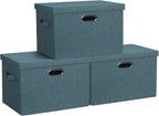 Graciadeco Large 17" 36 Quart Collapsible Stackable Storage Bins by GraciadecoStorage