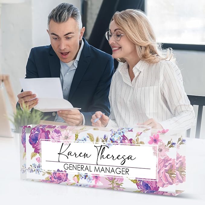 Custom Office Name Plate for Desk, Personalized Gifts for Women, Appreciation - Image 5
