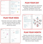 Wyze Planner Undated Daily Planner – 1-Year B5 Productivity Organizer - Image 4