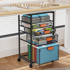 Marbrasse Rolling File Cart - Image 4