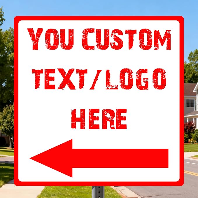 Custom Square Directional Signs by HKSIGNS