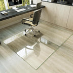 Koonmi Tempered Glass Chair Mat by KOONMI