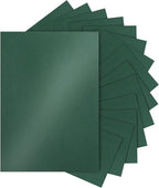Silunkia 120 Sheets Dark Green Shimmer Cardstock 8.5 x 11 Metallic Paper by Silunkia