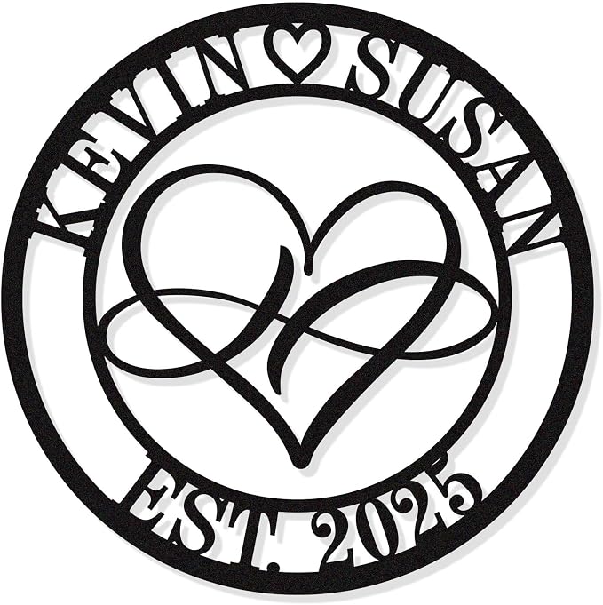 Custom Infinity Metal Sign, Personalized Infinity Name Sign, Personalized by HYTSIGN