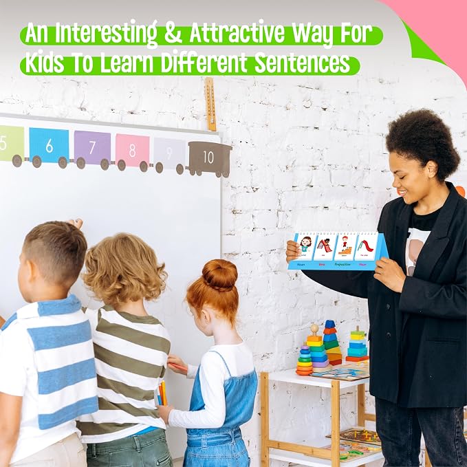 Sentence Flip Charts, 80 Double Sided Cards 40 Sentences, Learn Parts of Speech - Image 7