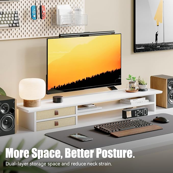 FENSULN Dual‑Tier Monitor Stand Riser - Image 2