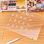 ELAYARD 5pcs Acrylic Desktop Whiteboards Clear Writing Message Boards Simple - Image 3