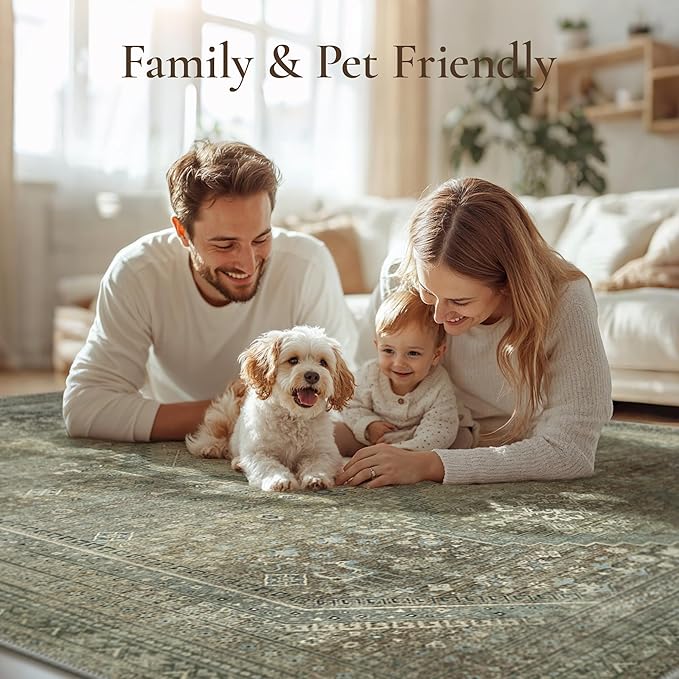 GENIMO Runner Rug 2x6 Non Slip Machine Washable Hallway Runner Rug, Low Pile - Image 6