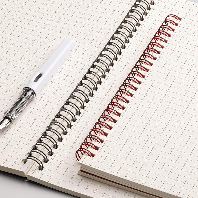 EMSHOI Graph Paper Spiral Notebook 5.7" x 8.22" - Image 4
