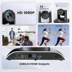TONGVEO All-in-One Conference Room Video Camera System Al Auto-Tracking HD1080P - Image 9