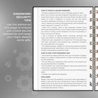 Clever Fox Password Book Spiral – Mini Internet Address & Password Organizer - Image 5