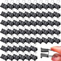 300 Pcs Medium Binder Clips Bulk 1.25 Inch Heavy Duty Paper Clamps Black Metal by TINSKY