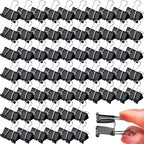 300 Pcs Medium Binder Clips Bulk 1.25 Inch Heavy Duty Paper Clamps Black Metal by TINSKY