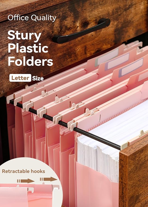 SortRax Plastic High Capacity Hanging File Folders, Letter Size, Heavy Duty - Image 3