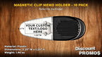 10 Magnetic Memo Holders Set - Image 4